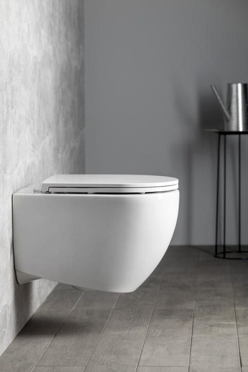 INFINITY miska WC wisząca, Rimless, 36,5x53cm, biały