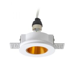DAYTONA nieruchoma gipsowa/miedź szczotkowana 230V LED GU10 8W