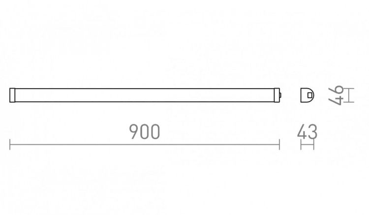 TONIC 90 ścienna biała 230V LED 20W IP44 3000K