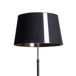 EMMETT stojak podłogowy czarna stary mosiądz 230V LED E27 15W