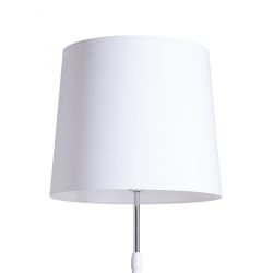 EMMETT stojak podłogowy biała chrom 230V LED E27 15W