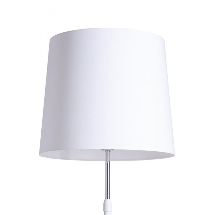 EMMETT stojak podłogowy biała chrom 230V LED E27 15W