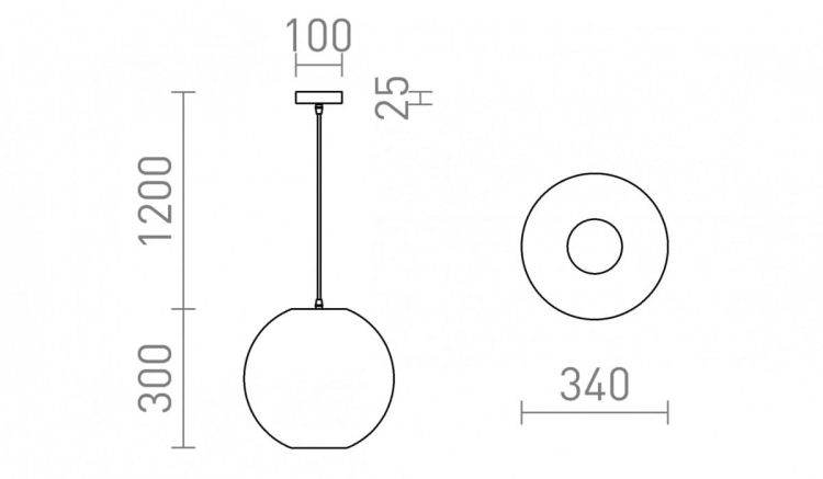 COSIR 34 wisząca czarna 230V LED E27 15W