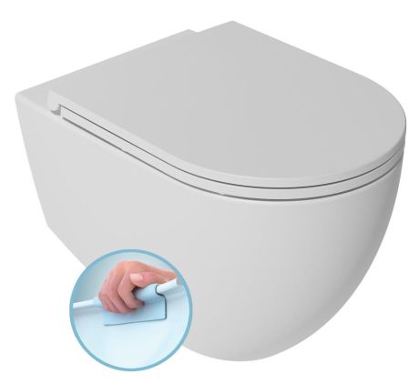 Przejdź do produktu INFINITY miska WC wisząca, Rimless, 36,5x53cm, biały mat