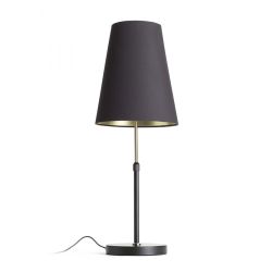 EMMETT stojak stołowy czarna stary mosiądz 230V LED E27 15W