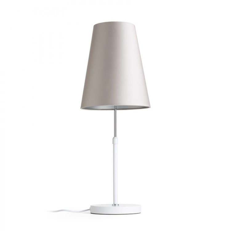 EMMETT stojak stołowy biała chrom 230V LED E27 15W