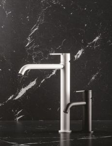 Bateria umywalkowa wysoka 29 cm Emmevi Filo 85003BIGBO biały mat