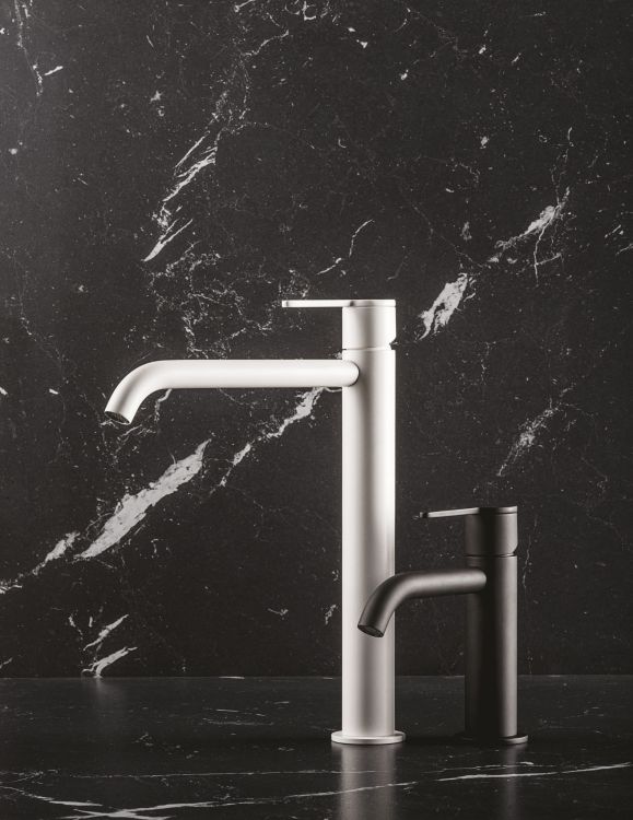 Bateria umywalkowa wysoka 29 cm Emmevi Filo 85003BIGBO biały mat