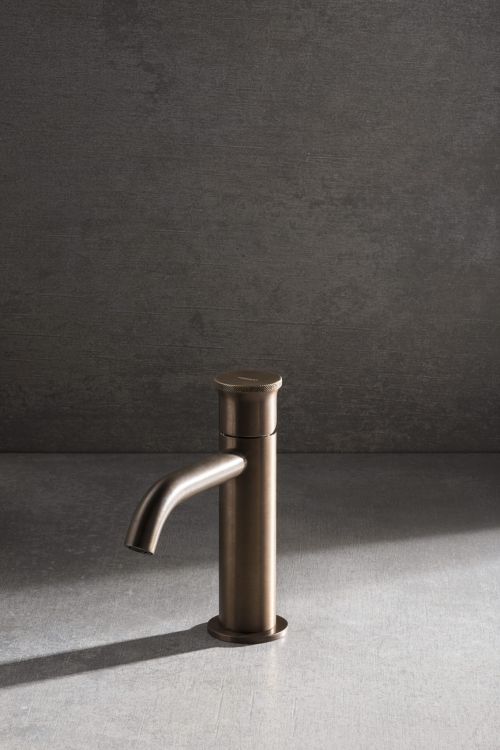 Bateria umywalkowa stojąca 16 cm Emmevi Filo 85003TS tuscan brąz szczotkowany