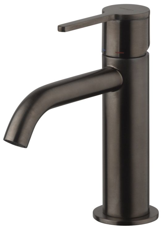 Bateria umywalkowa stojąca 16 cm Emmevi Filo 85003CNS Gunmetal grafit szczotkowany