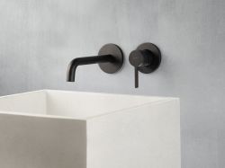Bateria umywalkowa podtynkowa z wylewką Emmevi Filo 85155NO czarny mat