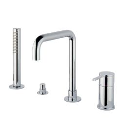 Bateria na wannę 4-otworowa ze słuchawką prysznicową Emmevi Filo 85120