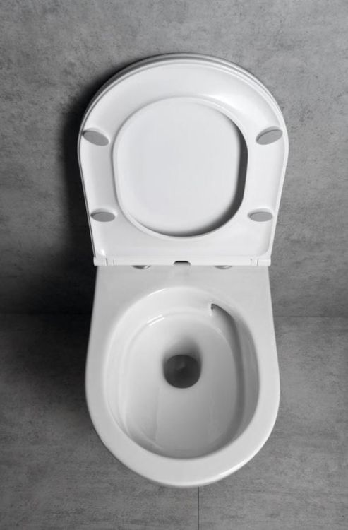 Miska WC bezrantowa, wisząca 36x53 cm z deską WC Fulda Bruckner biała