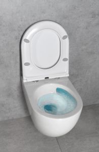 Miska WC bezrantowa, wisząca 36x53 cm z deską WC Fulda Bruckner biała