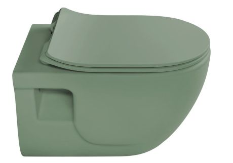 Przejdź do produktu BRILLA WC wiszące, Rimless, 36,5x53cm, zielony mat