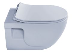 BRILLA WC wiszące, Rimless, 36,5x53cm, jasnoniebieski matowe