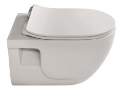 BRILLA WC wiszące, Rimless, 36,5x53cm, latte mat