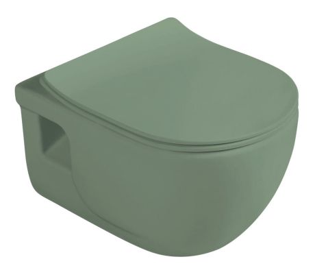 Przejdź do produktu BRILLA deska WC, SLIM, Soft Close, zielony mat