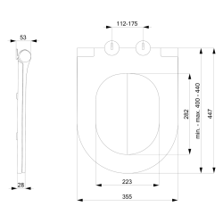 AVVA deska WC slim Soft Close, zielona mat