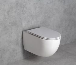 Miska WC bezrantowa, wisząca 36x53 cm z deską WC Fulda Bruckner biała
