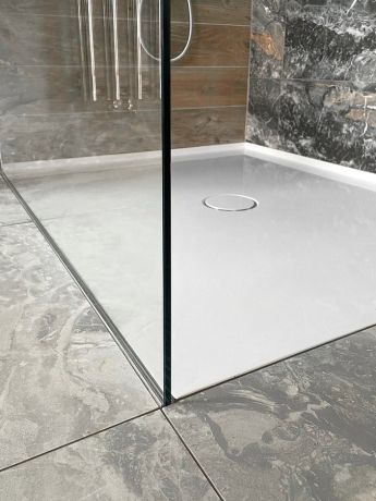 Przejdź do produktu ARCHITEX zestaw do mocowania szkła, ściana-podłoga-sufit, 1610x2600mm, polerowane aluminium