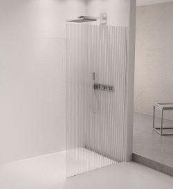 ARCHITEX zestaw do mocowania szkła, ściana-podłoga, 1610x2105mm, polerowane aluminium
