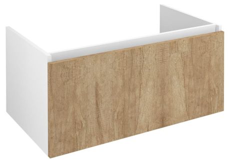 Przejdź do produktu LOREA szafka umywalkowa 90x44x51,2cm, 1x szuflada, dąb alabama/biały mat