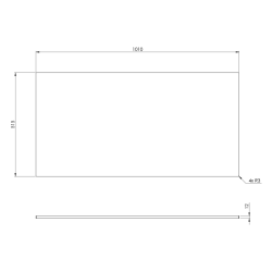 LOREA blat Rockstone 101x1,2x51,5cm, biały mat