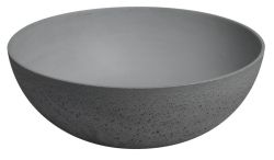 FORMIGO umywalka betonowa nablatowa, średnica 39cm, szary