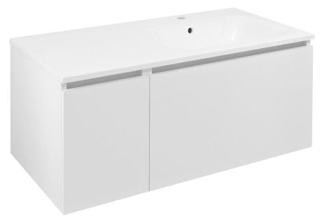 Przejdź do produktu LOREA szafka umywalkowa 100x46x51,5cm (30+70cm), prawa, biały mat