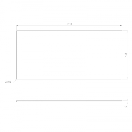 Przejdź do produktu Blat Rockstone 101x1,2x47cm, biały mat