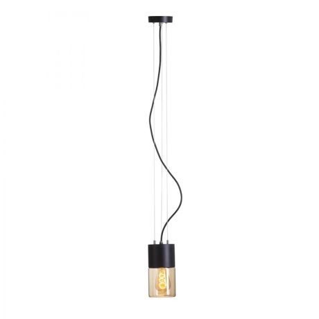 Przejdź do produktu QUINN wisząca czarna szkło bursztynowe 230V LED E27 11W IP54
