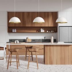 GLADYS 40 wisząca biała/złota 230V LED E27 30W