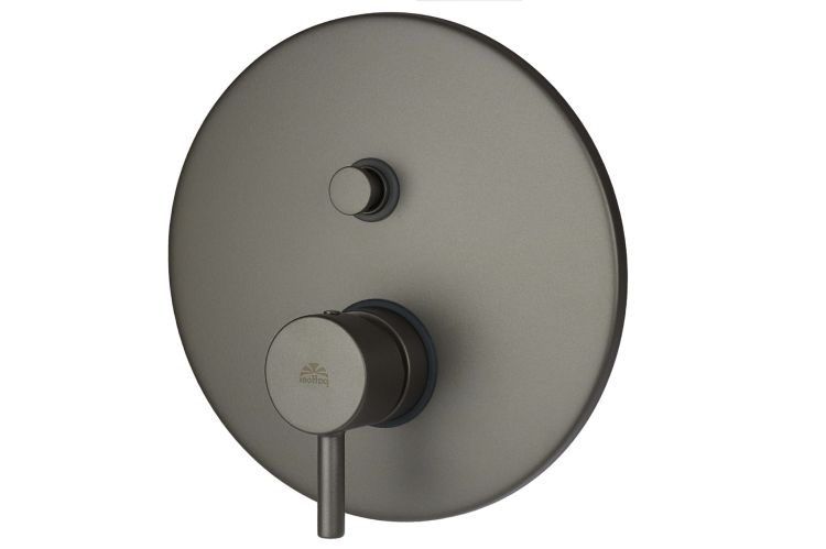 Bateria prysznicowa podtynkowa z przełącznikiem Paffoni Light LIG015MG grafit