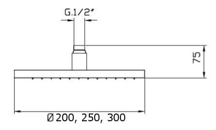 Przejdź do produktu Zestaw prysznicowy z deszczownicą 22,5 cm i drążkiem prysznicowym ze słuchawką i wężem Paffoni Light LIG018ZN5AMG grafit