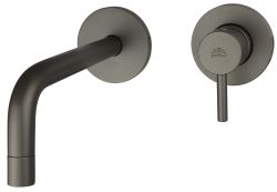 Bateria umywalkowa podtynkowa z wylewką 12,3 cm Paffoni Light LIG104MG70 grafit