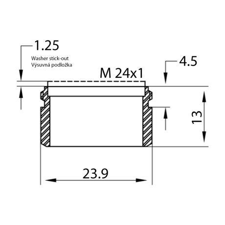 Przejdź do produktu NEOPERL perlator ekonomiczny 6 l/min, gwint zewnętrzny M24x1, chrom