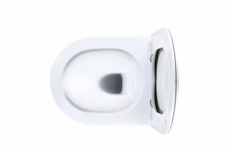 Miska WC bezkołnierzowa, wisząca 36x49 cm z deską wolnoopadającą Trend Caneo TR2196D biały