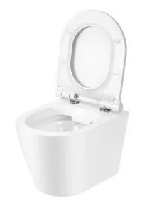 Miska WC bezkołnierzowa wisząca 48x36 cm z deską WC wolnoopadającą Uptrend Amaro TR2217 biały