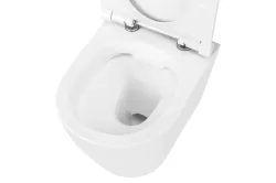 Miska WC bezkołnierzowa wisząca 48x36 cm z deską WC wolnoopadającą Uptrend Amaro TR2217 biały
