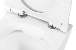 Miska WC bezkołnierzowa wisząca 48x36 cm z deską WC wolnoopadającą Uptrend Amaro TR2217 biały