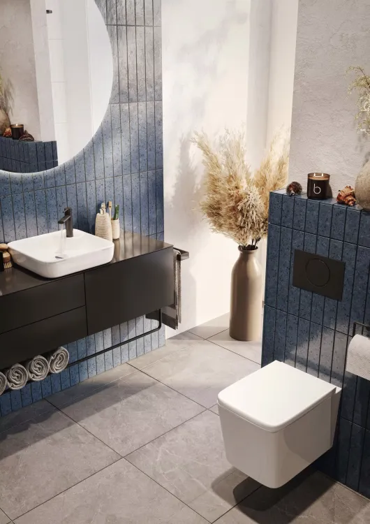 Miska WC bezrantowa wisząca 35x51 cm Trend Gravis TR2216 biały połysk