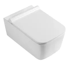 Miska WC bezkołnierzowa 36x57 cm Uptrend Accord z deską WC TR2122D biały połysk