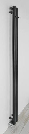 Przejdź do produktu PILON grzejnik łazienkowy 122x1800mm, 2 wieszaki, czarny mat