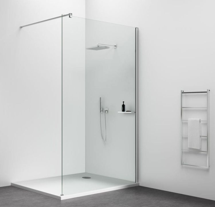 ESCA SHELF profil ścienny z ryflem 2100mm, chrom