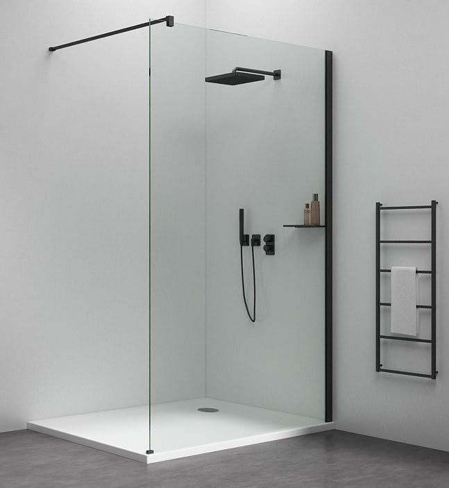 ESCA SHELF półka na profil 230x120mm, czarny mat