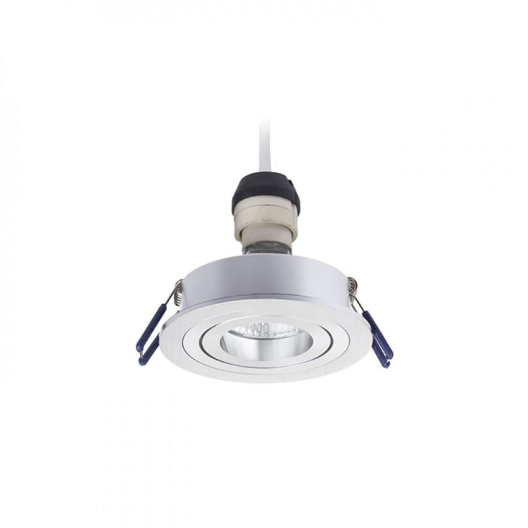 PASADENA GU10 R wpuszczana  aluminium szczotkowane 230V LED GU10 7W