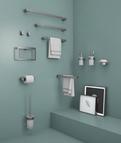 Przejdź do produktu PIRENEI wieszak, para, gun metal