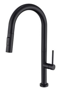 Bateria zlewozmywakowa 45 cm z obrotową wylewką AquaPro KU03CZM czarny mat