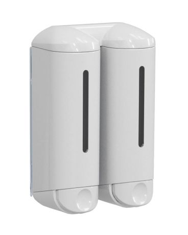 Przejdź do produktu SHOWER MEDIUM podwójny dozownik mydła płynnego 2x250ml, biały